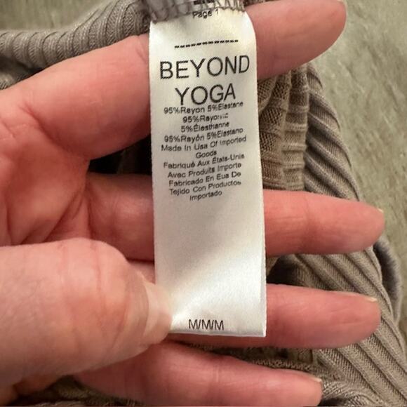 Beyond Yoga Jetsetter Jumpsuit Ribbed Medium Color: Birch - Picture 10 of 11